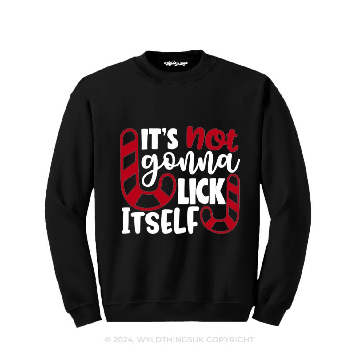 IT'S NOT GOING TO LICK ITSELF SWEATSHIRT