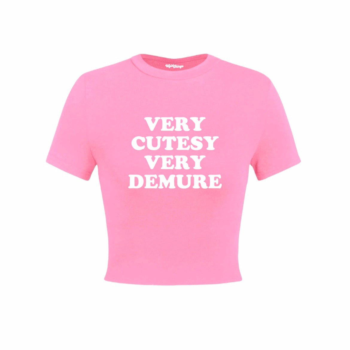 VERY CUTESY VERY DEMURE CROP TOP