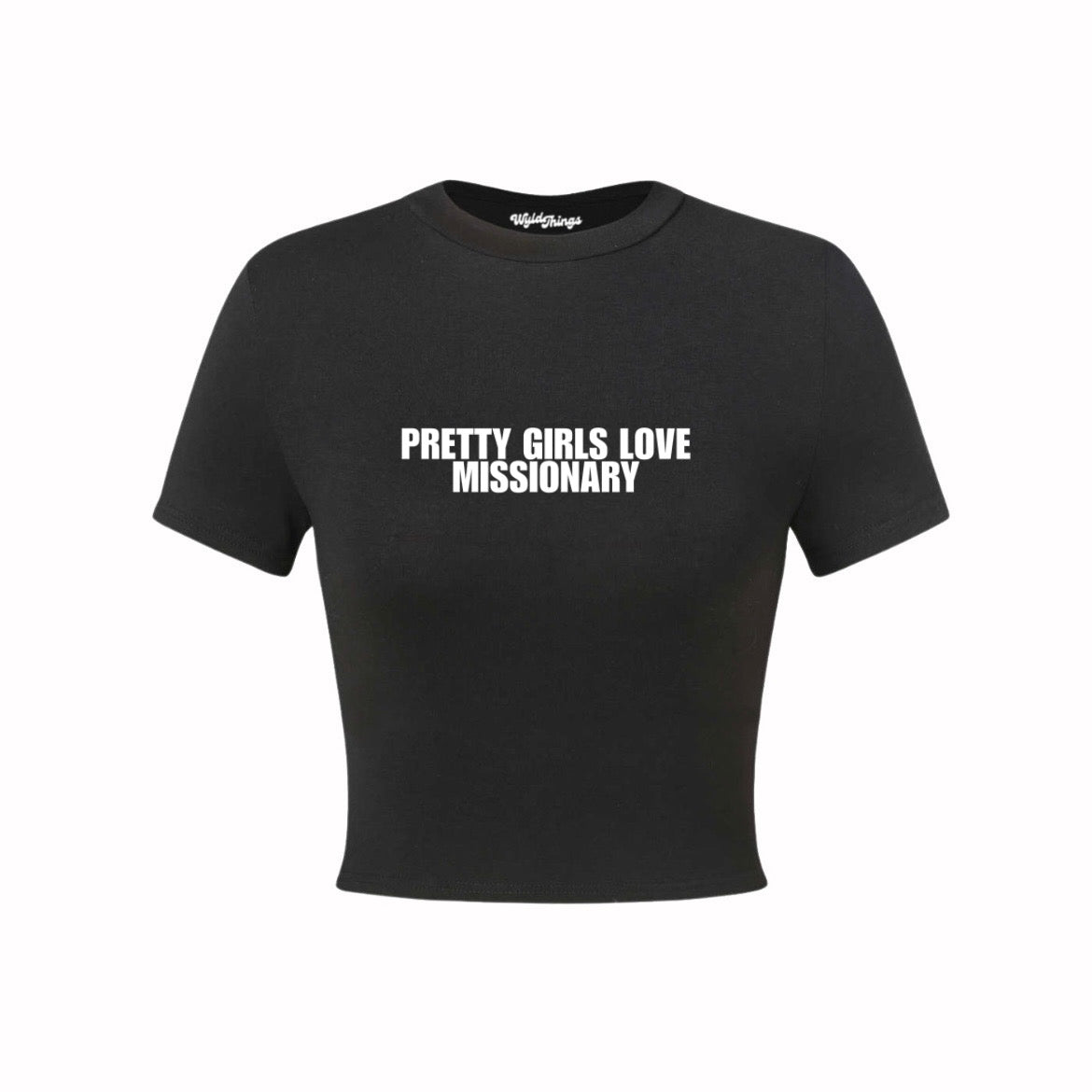 PRETTY GIRLS LOVE MISSIONARY CROP TOP