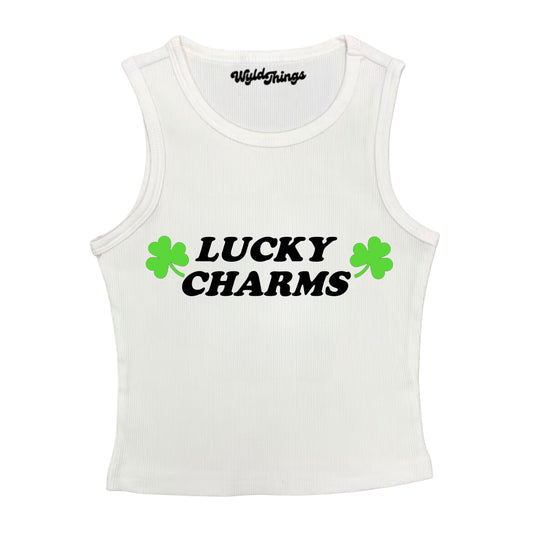 LUCKY CHARMS CROPPED TANK TOP