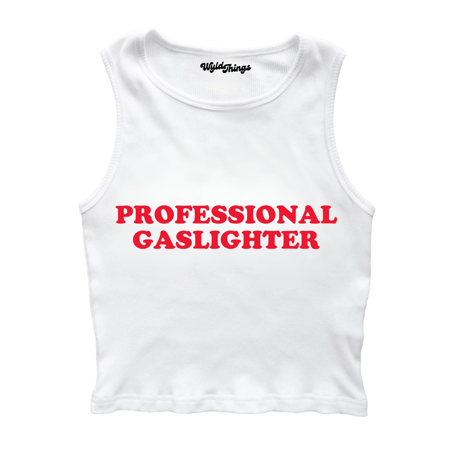 PROFESSIONAL GASLIGHTER CROPPED TANK TOP