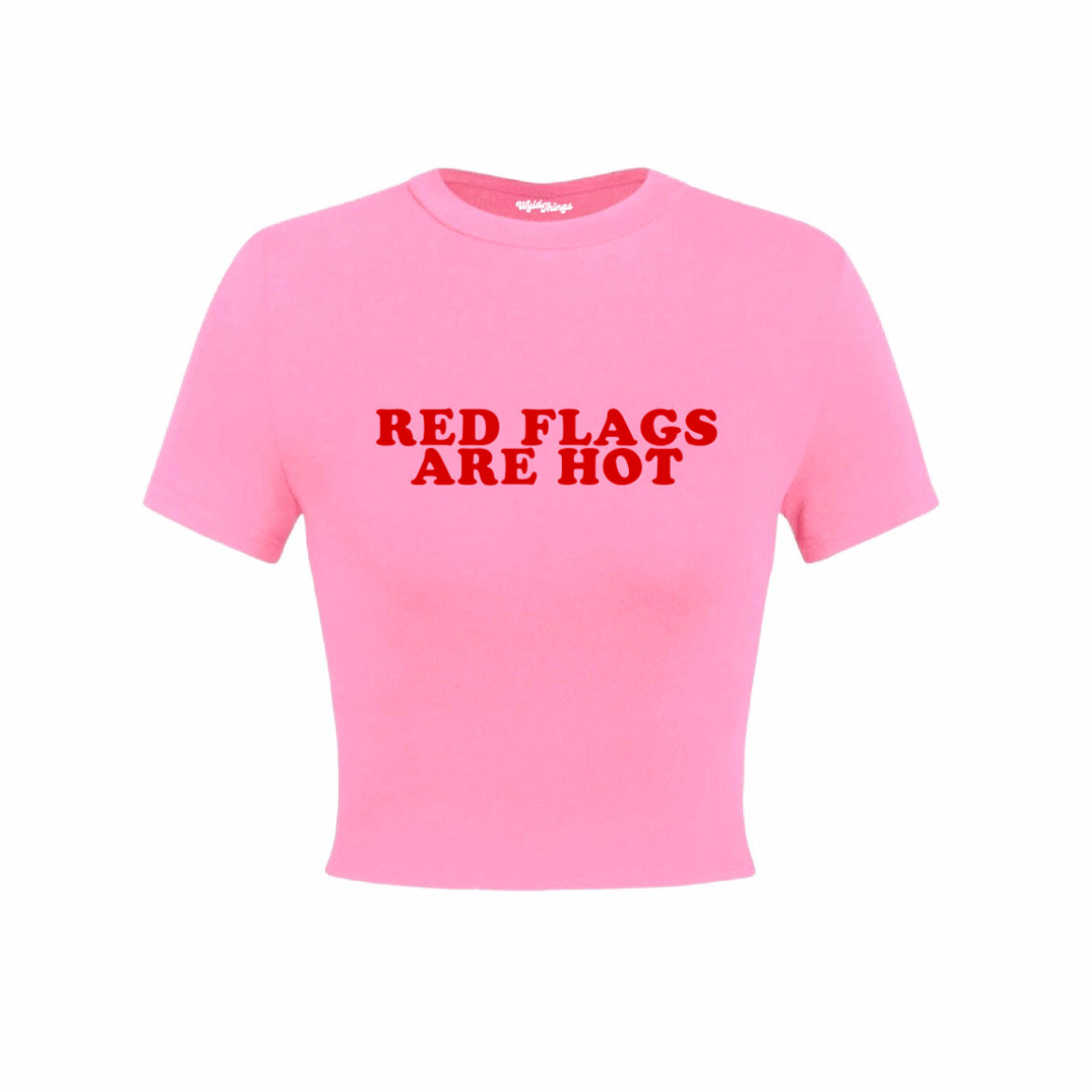 RED FLAGS ARE HOT CROP TOP