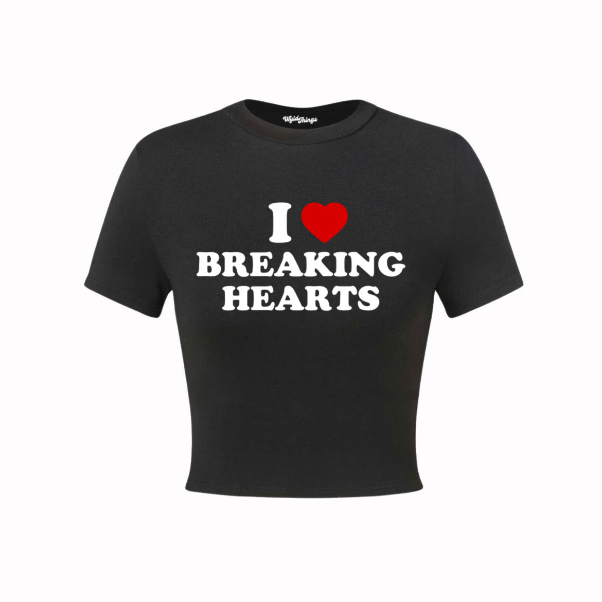 I LOVE BREAKING HEARTS CROP TOP