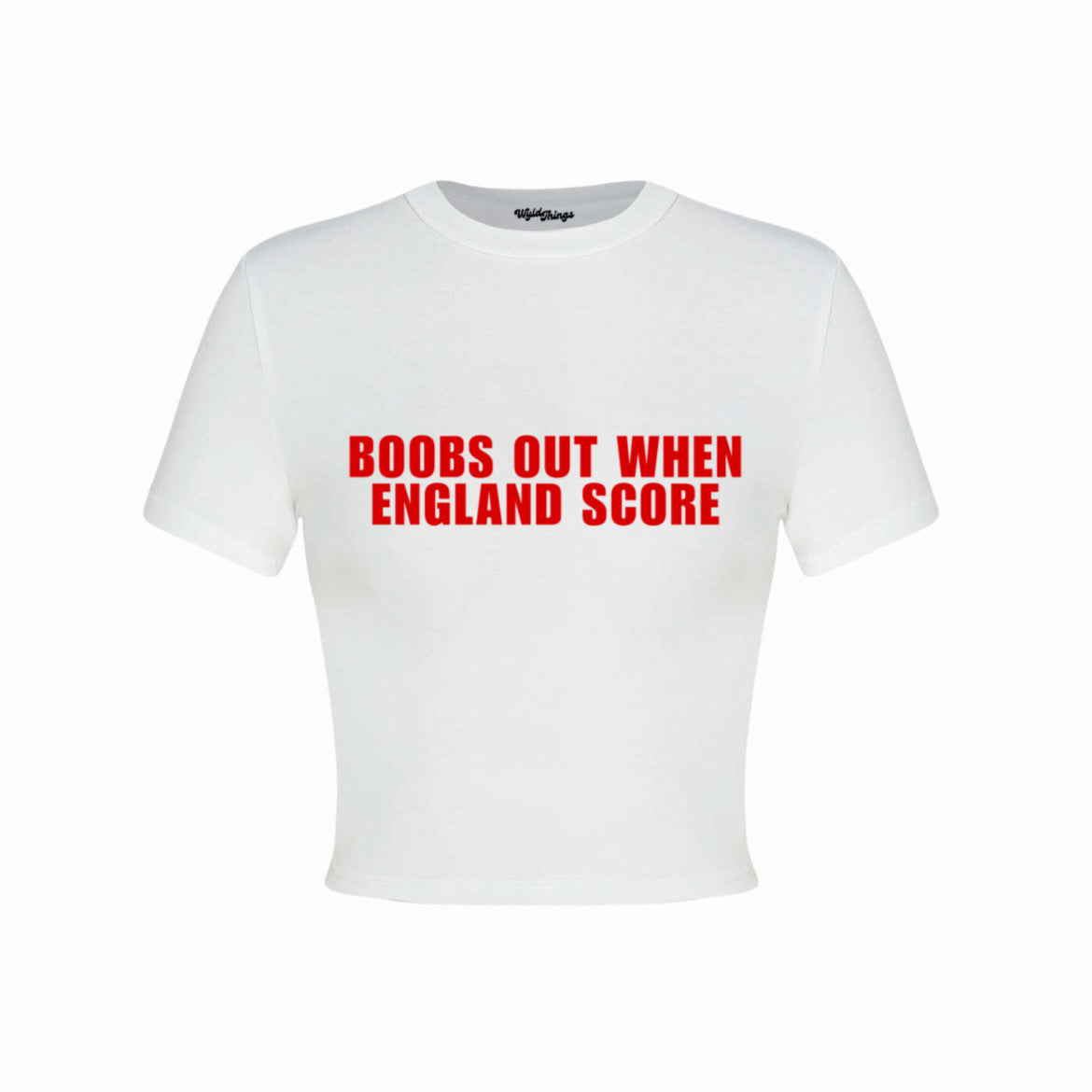 BOOBS OUT WHEN ENGLAND SCORE CROP TOP