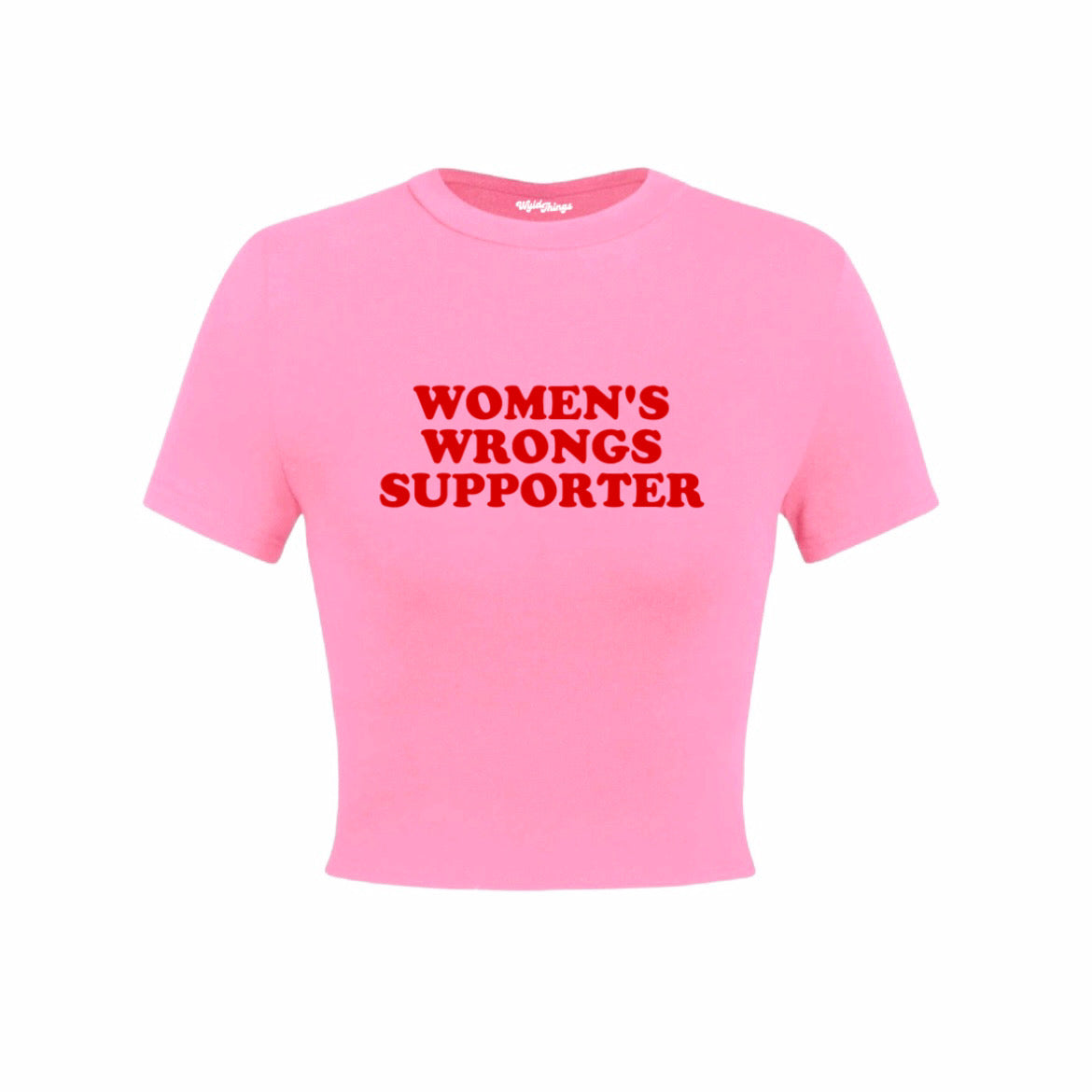 WOMENS WRONGS SUPPORTER CROP TOP