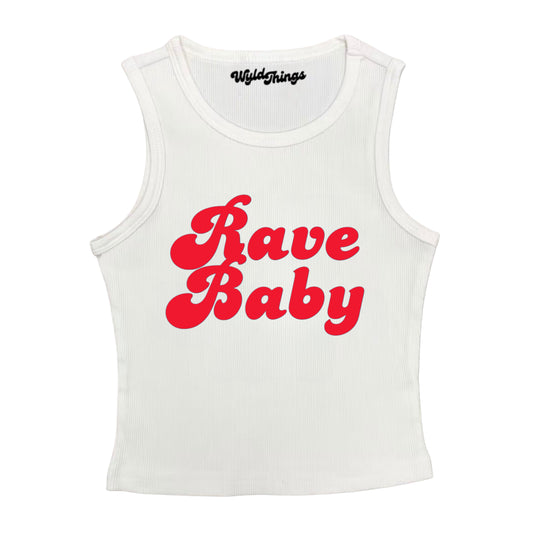 RAVE BABY CROPPED TANK TOP