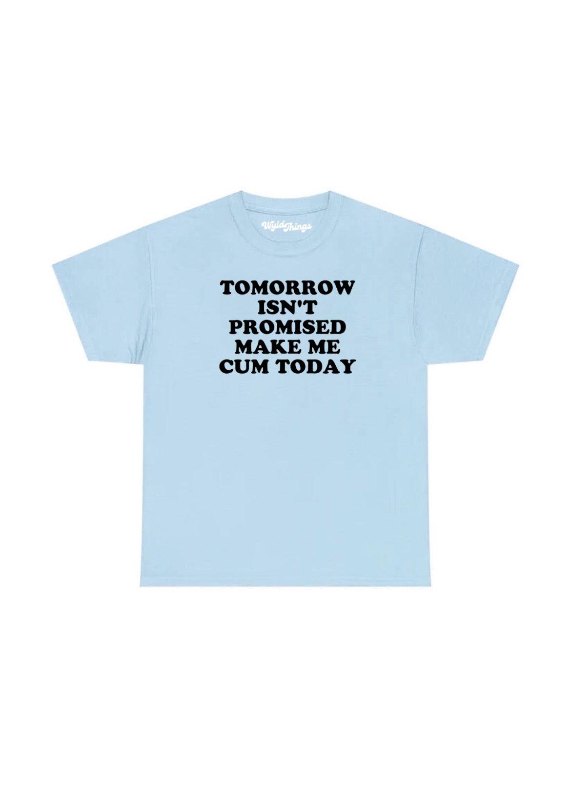 TOMORROW ISN'T PROMISED MAKE ME CUM TODAY T-SHIRT