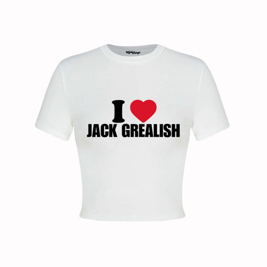 I LOVE JACK GREALISH CROP TOP