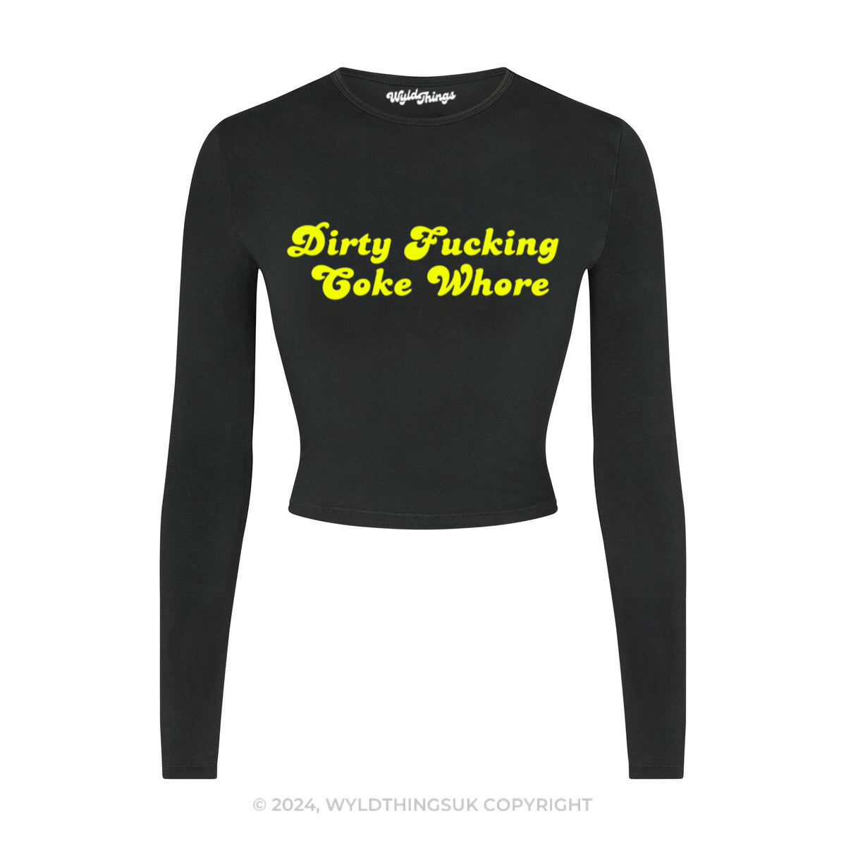 DIRTY LONG SLEEVE CROP TOP