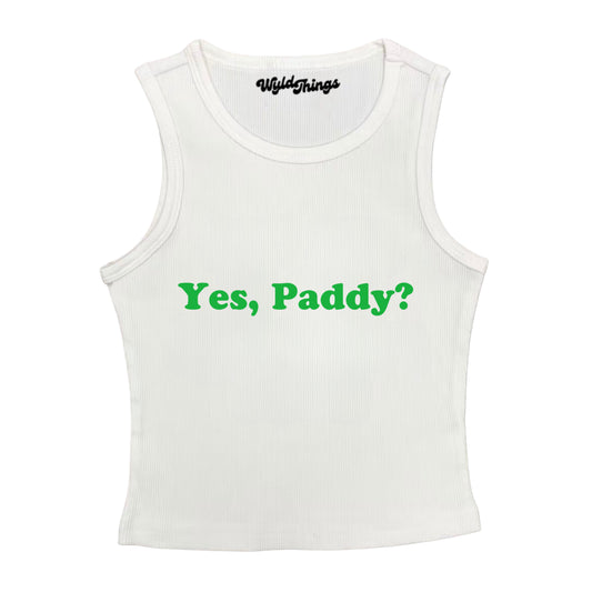 YES PADDY CROPPED TANK TOP