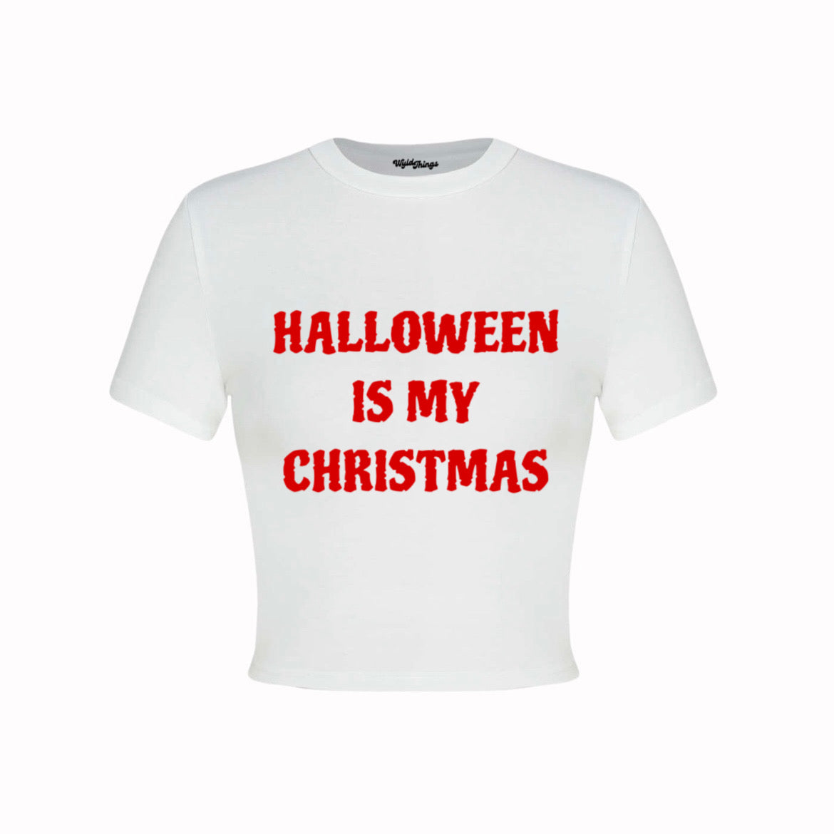 HALLOWEEN IS MY CHRISTMAS CROP TOP