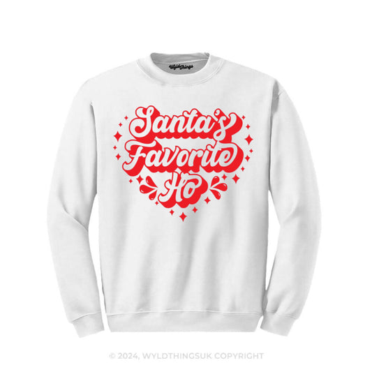 SANTA'S FAVOURITE HO SWEATSHIRT