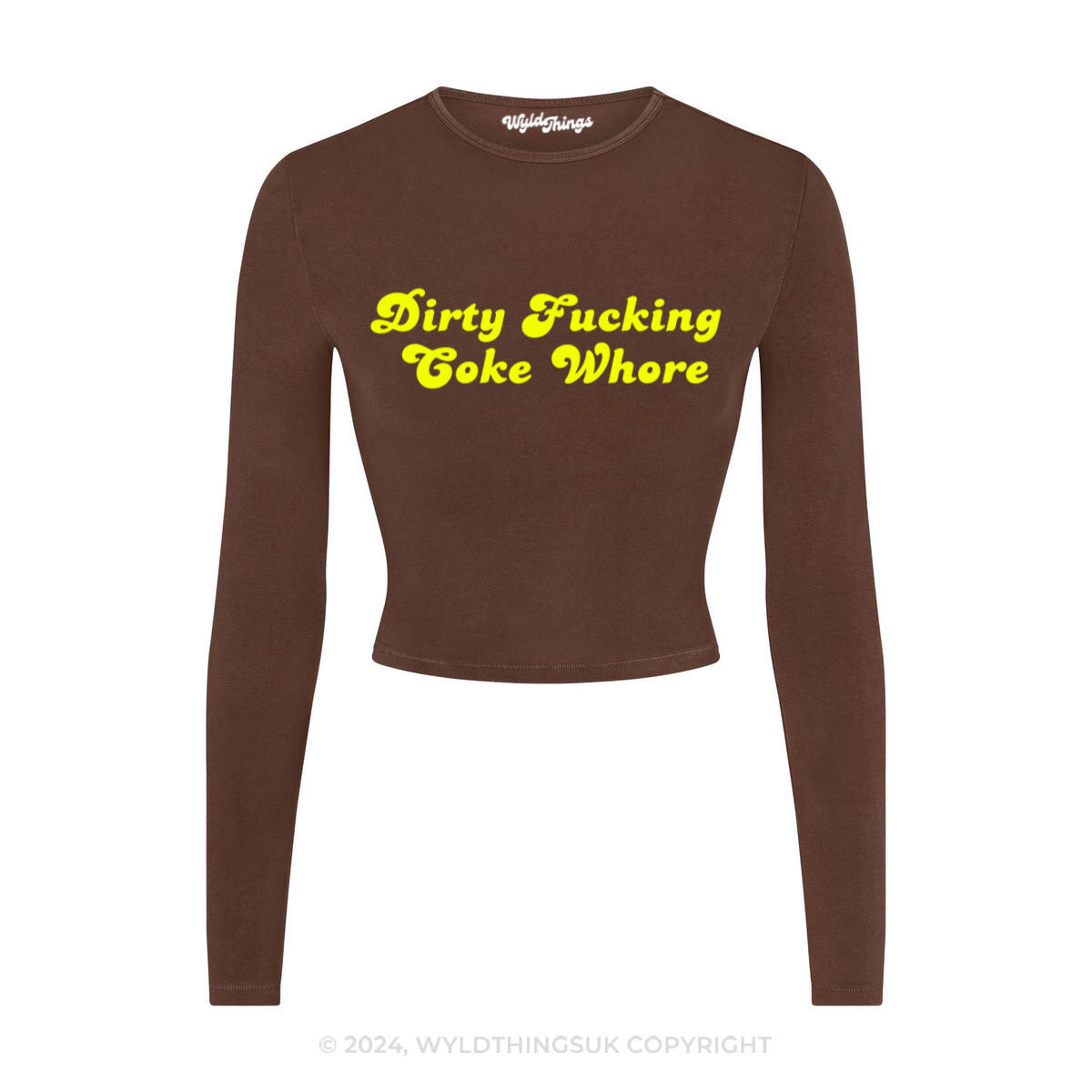 DIRTY LONG SLEEVE CROP TOP