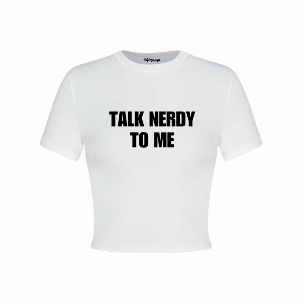 TALK NERDY TO ME CROP TOP