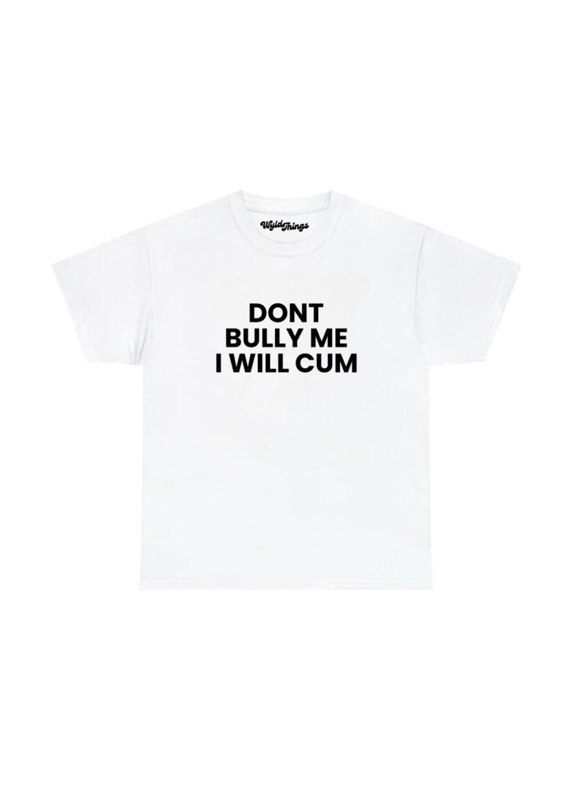 DONT BULLY ME I WILL CUM T-SHIRT