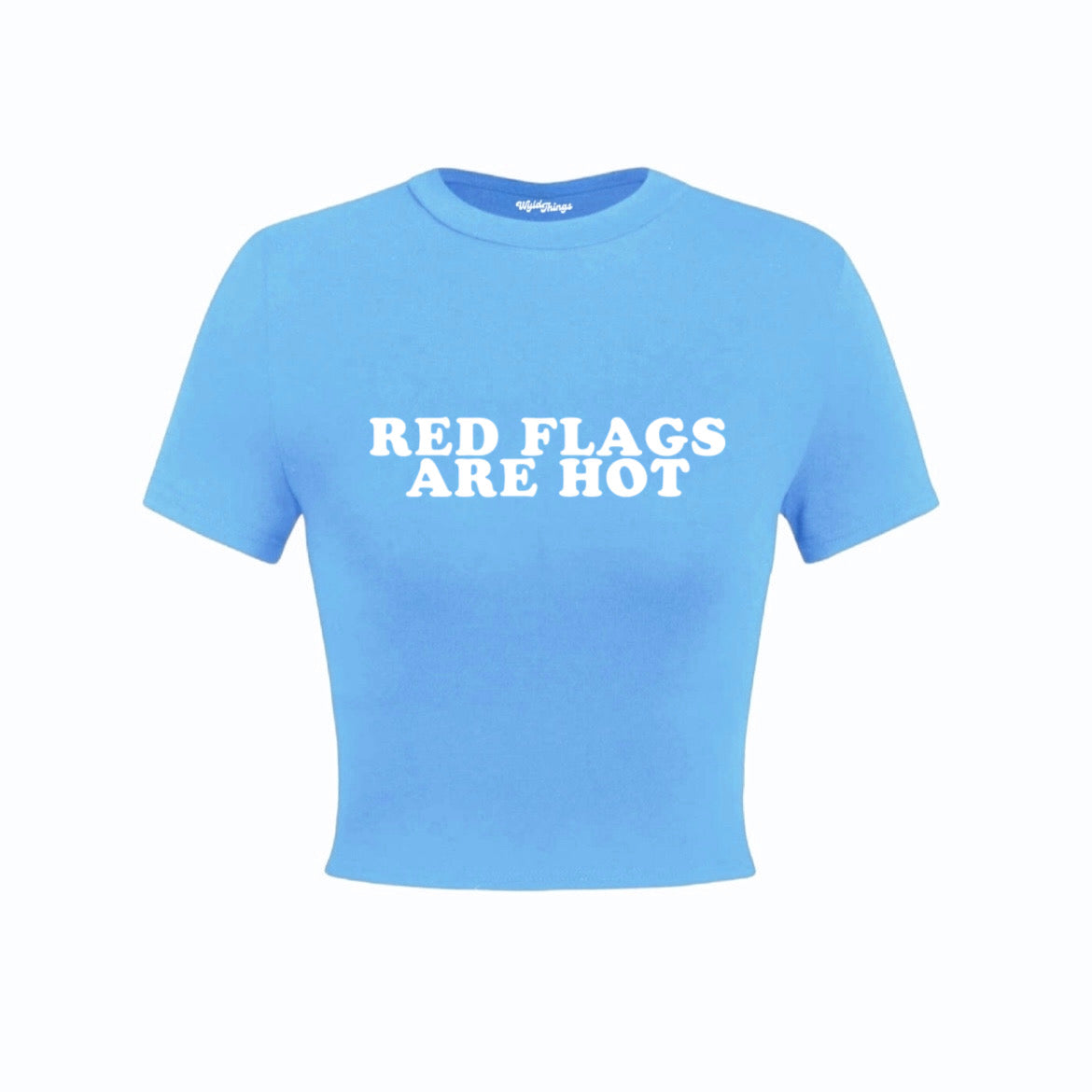 RED FLAGS ARE HOT CROP TOP