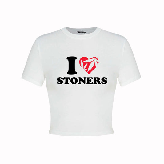 I LOVE STONERS CROP TOP