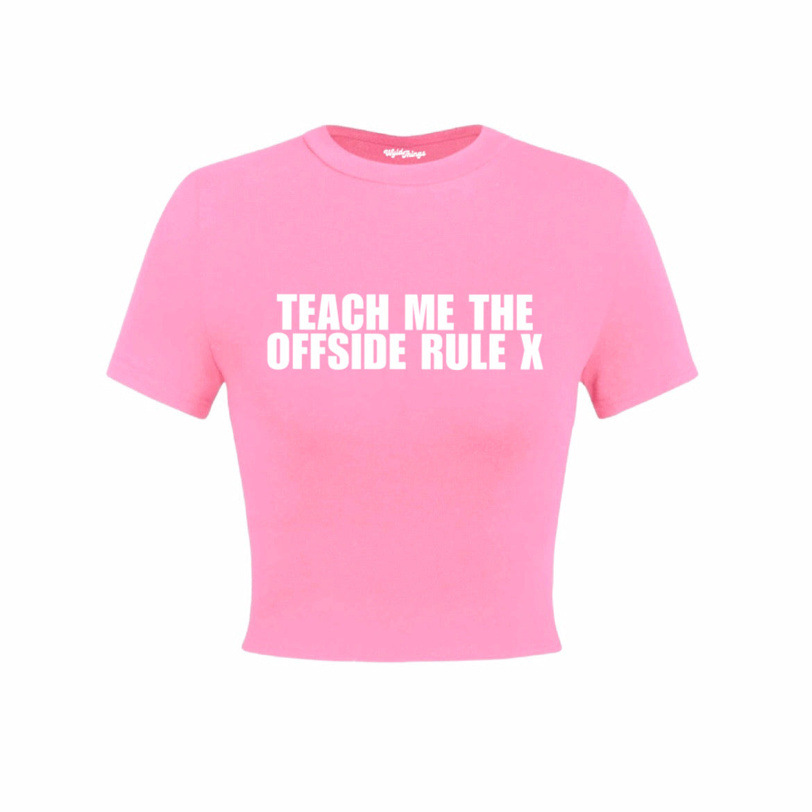 TEACH ME THE OFFSIDE RULE CROP TOP