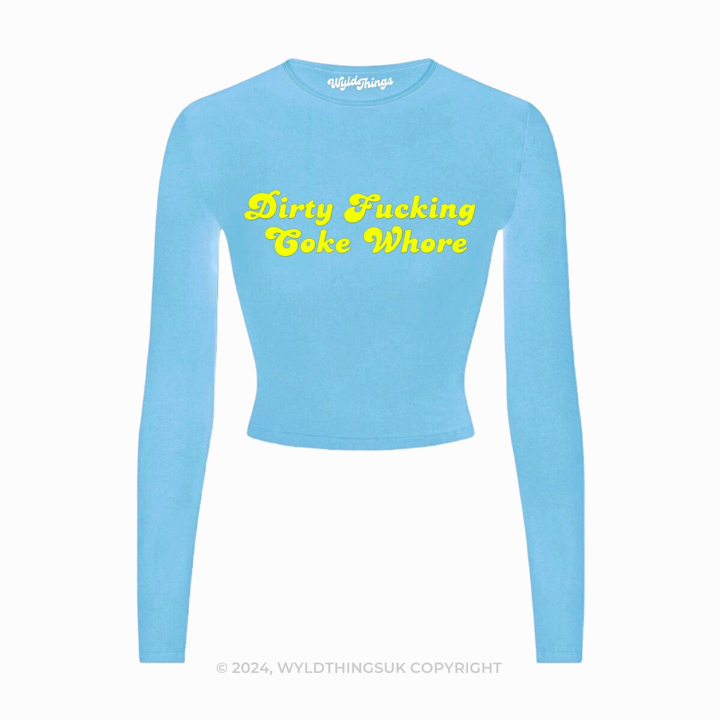 DIRTY LONG SLEEVE CROP TOP