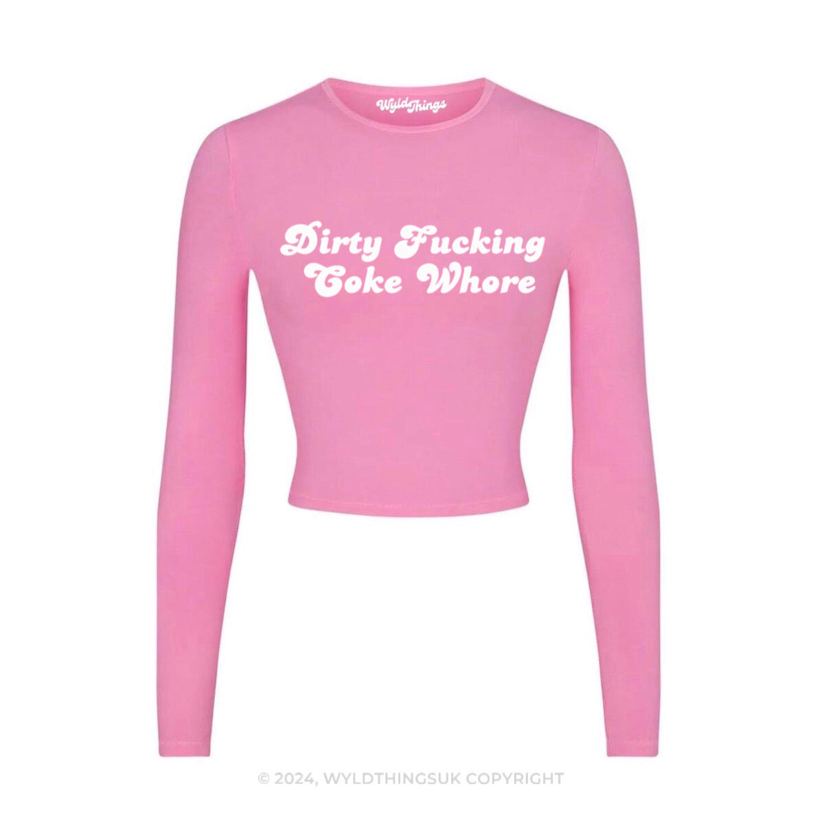 DIRTY LONG SLEEVE CROP TOP