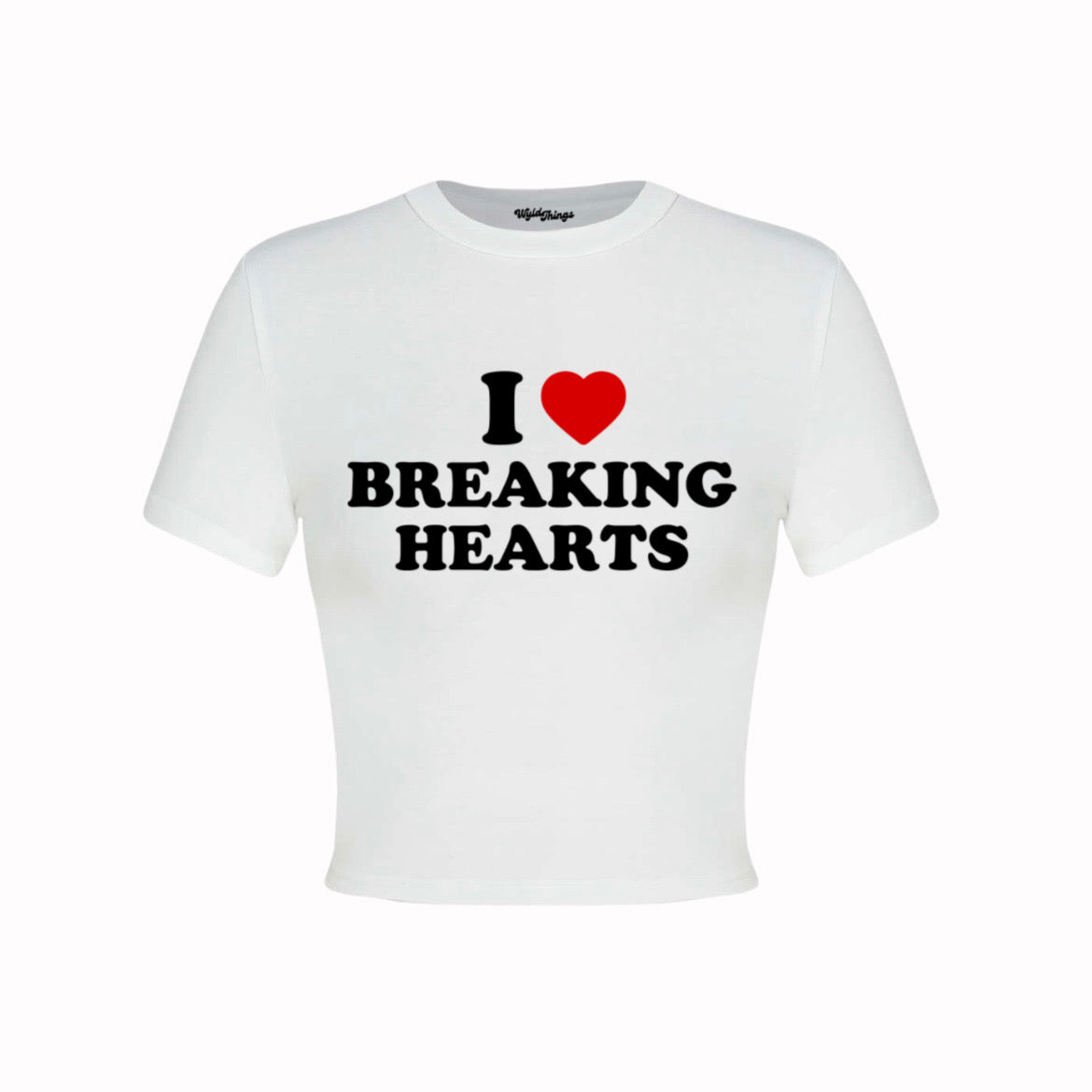 I LOVE BREAKING HEARTS CROP TOP