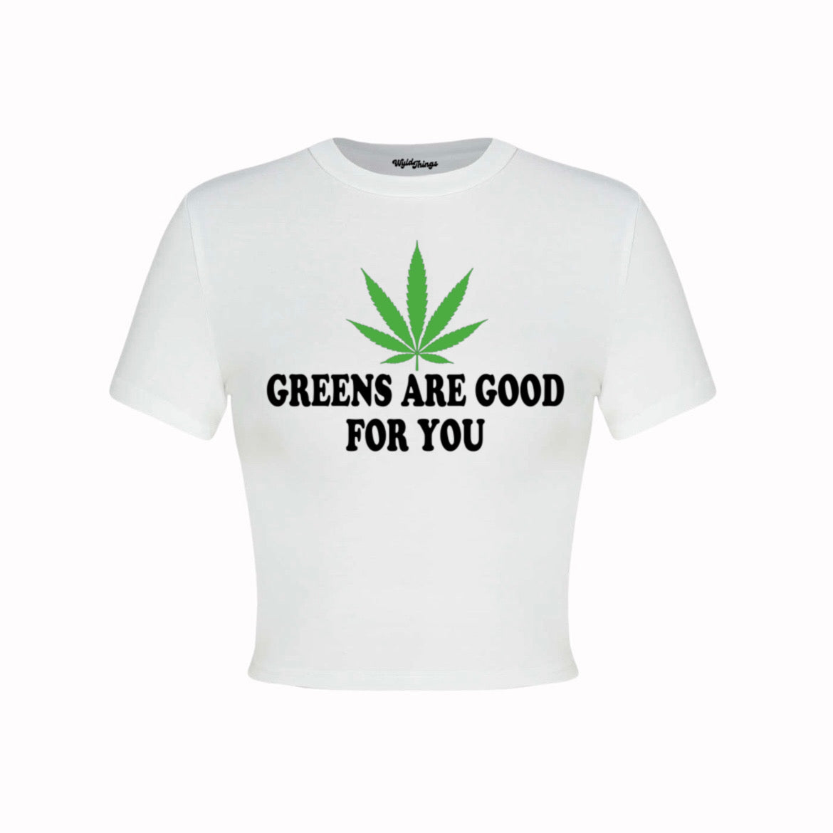 GREENS ARE GOOD FOR YOU CROP TOP