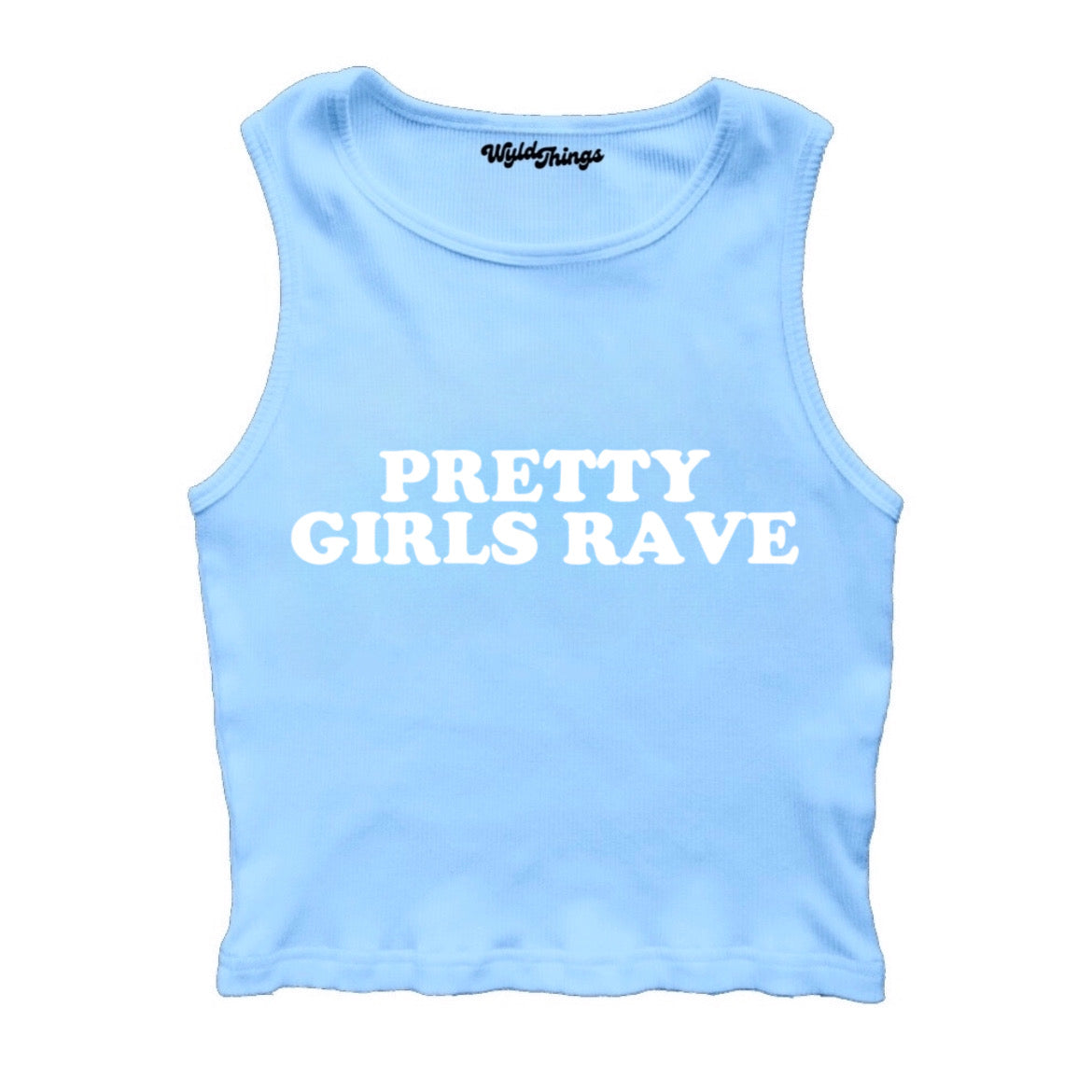 PRETTY GIRLS RAVE CROPPED TANK TOP