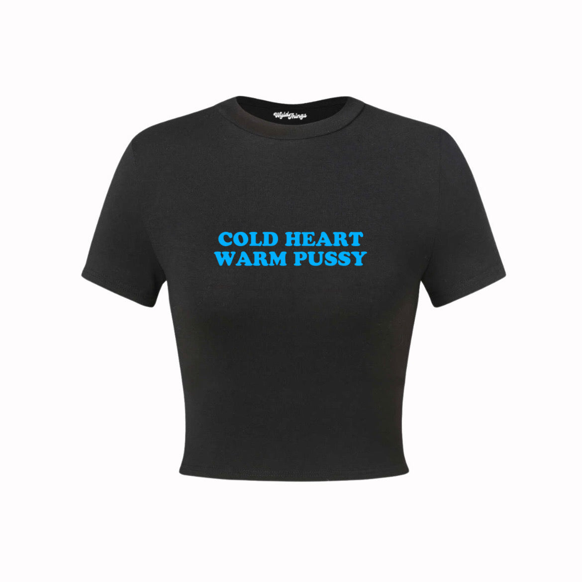 COLD HEART WARM PUSSY CROP TOP