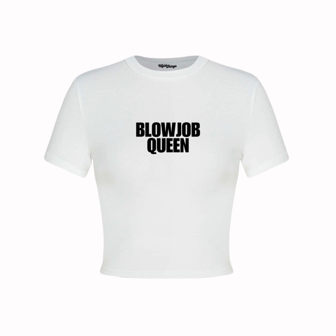 BLOWJOB QUEEN CROP TOP