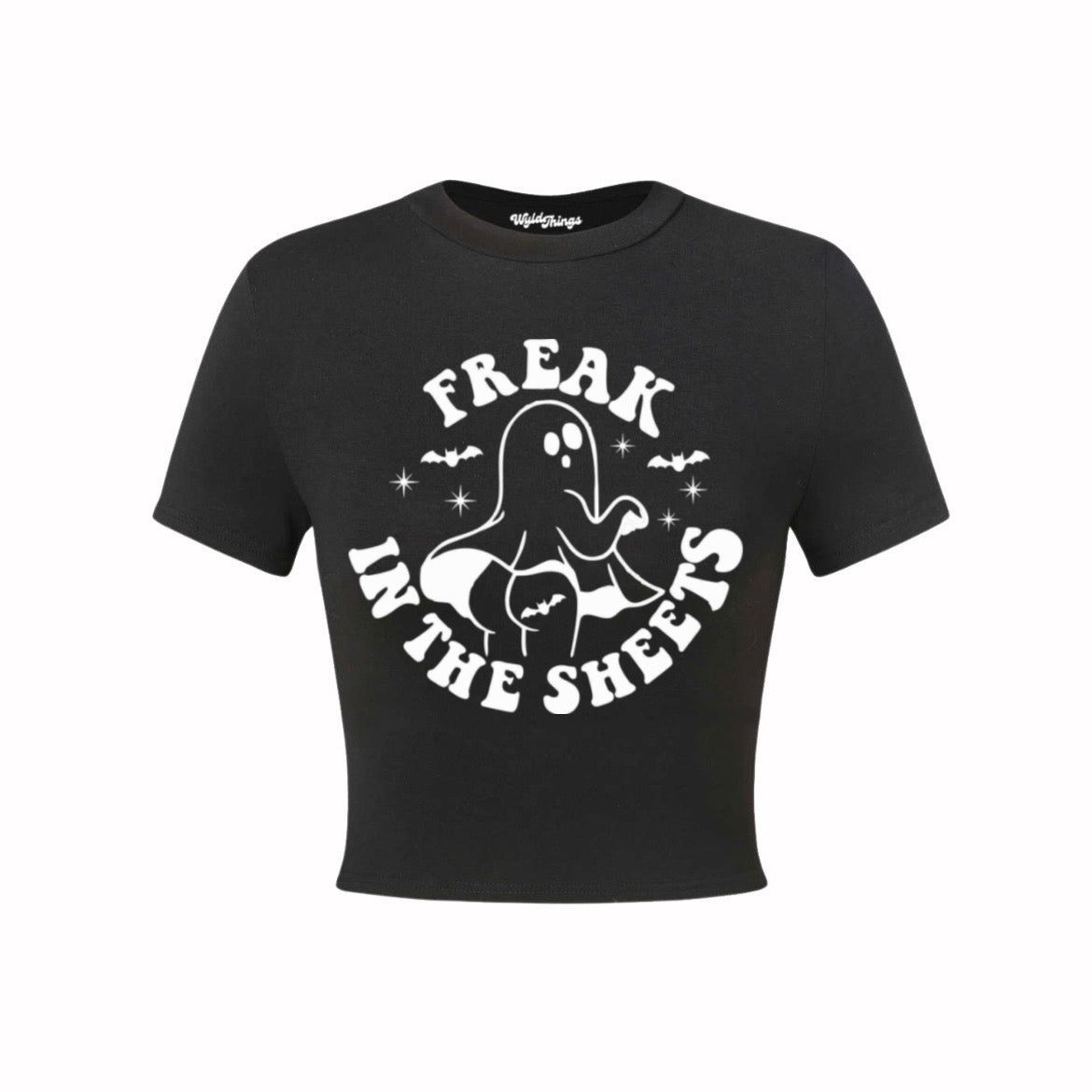 FREAK IN THE SHEETS CROP TOP