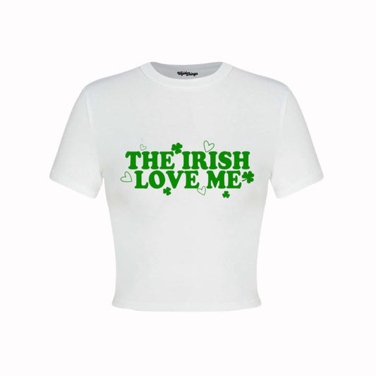 THE IRISH LOVE ME CROP TOP