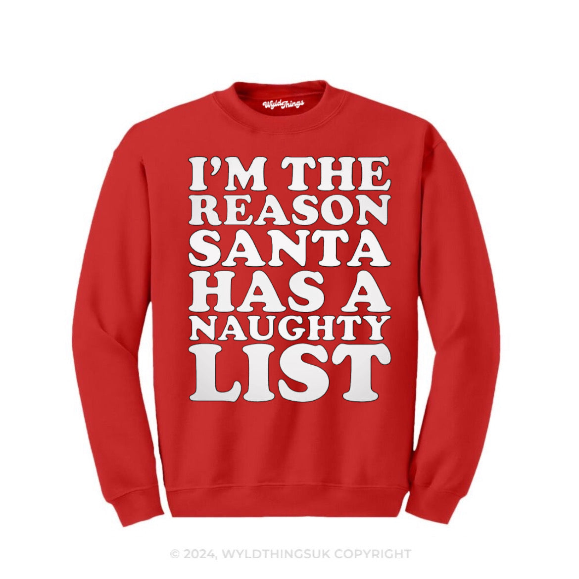 I'M THE REASON SANTA HAS A NAUGHT LIST SWEATSHIRT