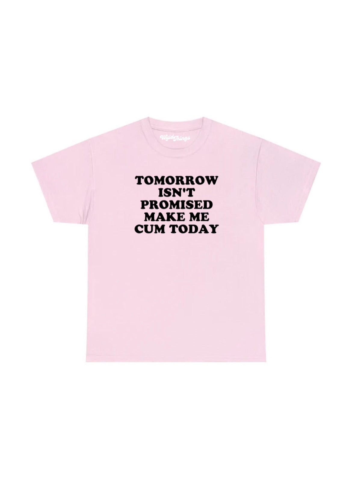 TOMORROW ISN'T PROMISED MAKE ME CUM TODAY T-SHIRT