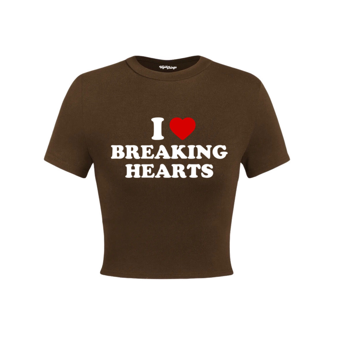 I LOVE BREAKING HEARTS CROP TOP