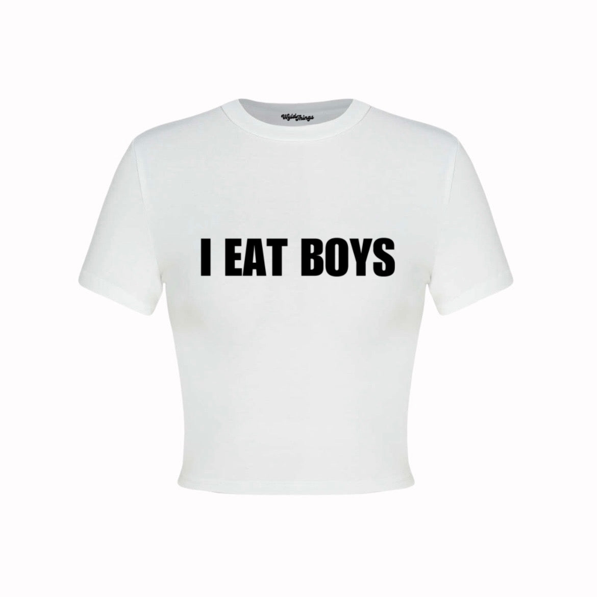 I EAT BOYS CROP TOP